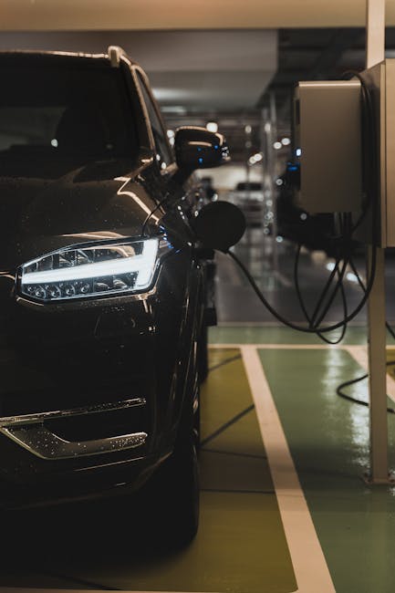 Electric car charging station technology
