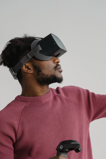 Virtual reality headset demonstration